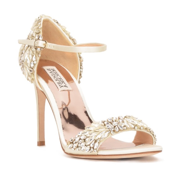 Badgley Mischka Tampa Embellished Stiletto Wedding Heel - Picture 1 of 10